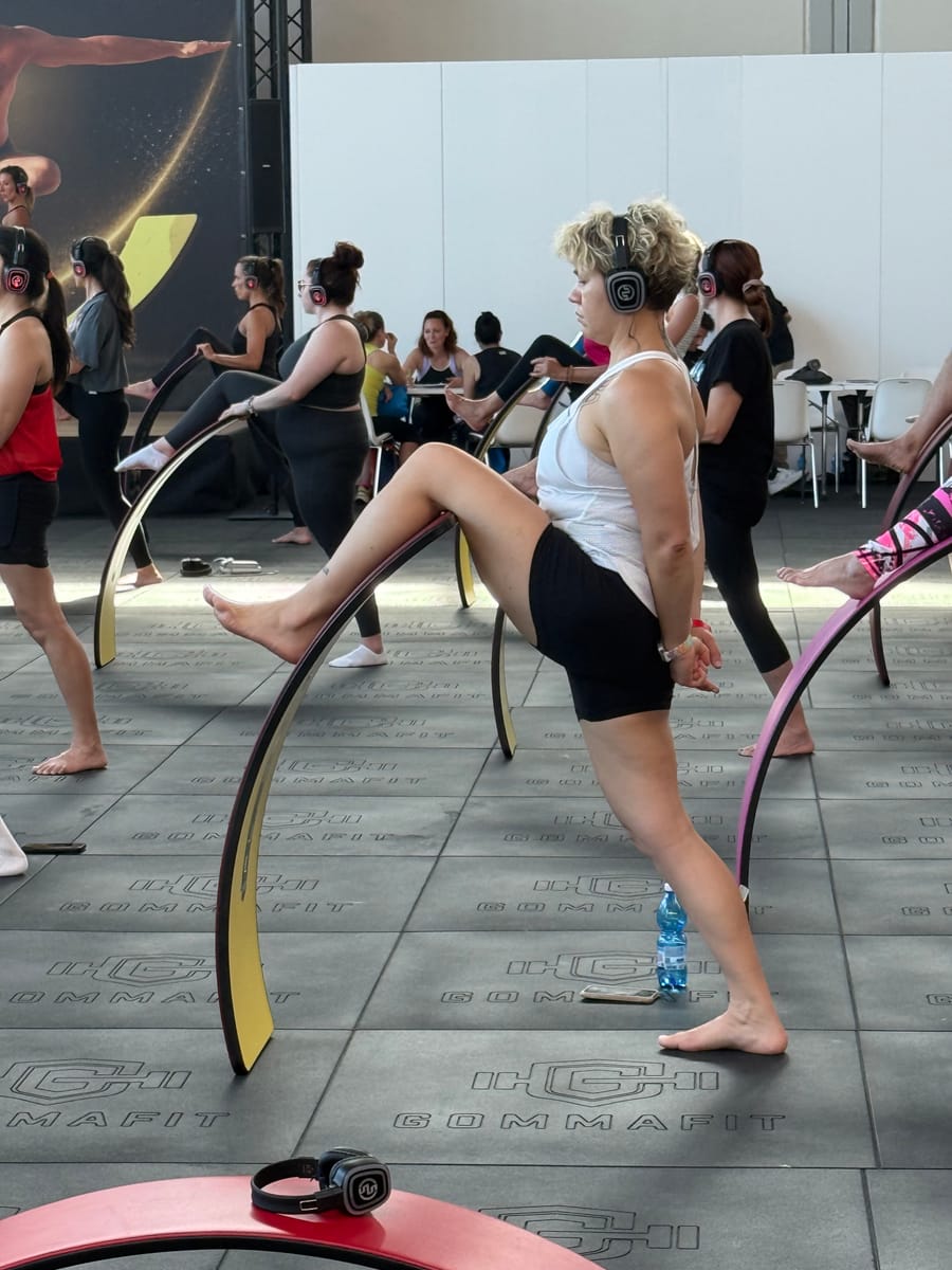 Практика в зала по време на Rimini Wellness